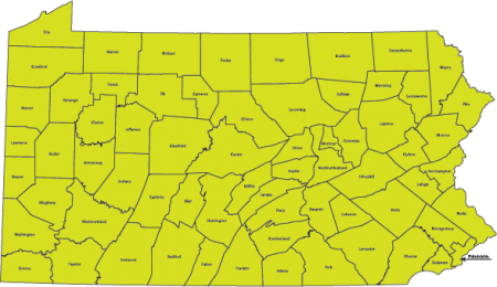 State Map - Pennsylvania